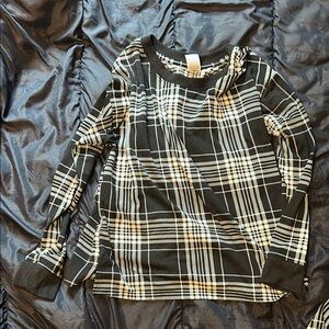 Plaid Black and White pajamas